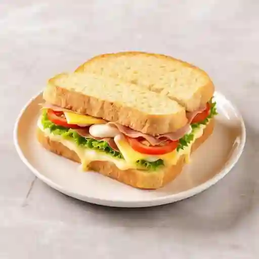 Sandwich jamon y queso