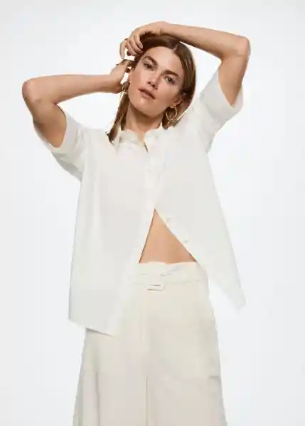 Camisa Cancu-H Blanco Talla S Mujer Mango