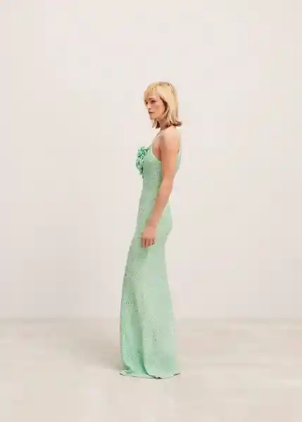 Vestido Firenze Verde Pastel Talla XS Mujer Mango