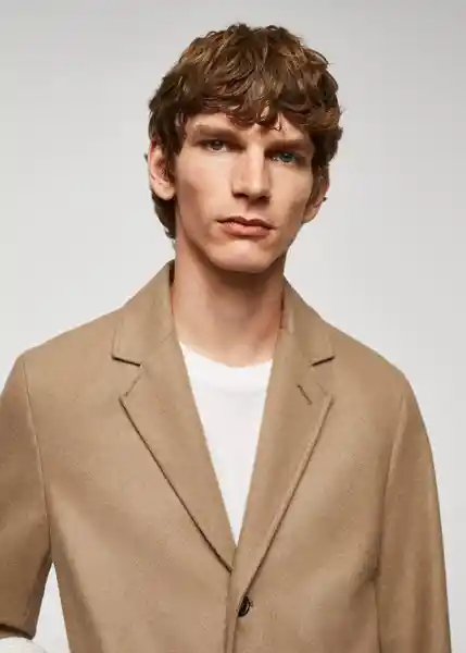Abrigo Hake Camel Talla M Hombre Mango