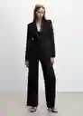 Blazer Americana Smart Negro Talla 18 Mujer Mango