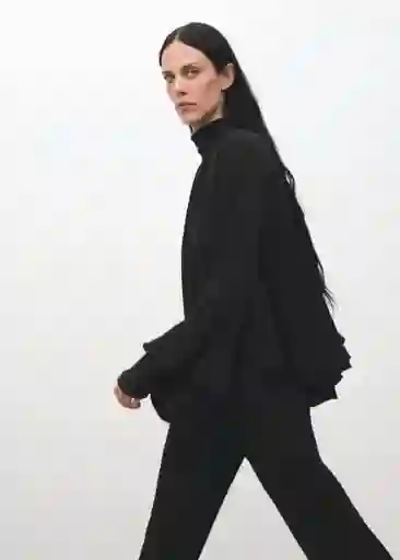 Blusa Lina Negro Talla S Mujer Mango