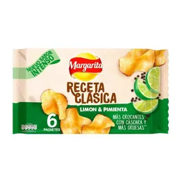 Margarita Papas Fritas de Receta Clásica Limón y Pimienta