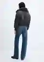 Abrigo Anorak Twist Gris Oscuro Vigoré Talla L Mujer Mango