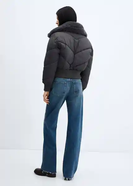 Abrigo Anorak Twist Gris Oscuro Vigoré Talla L Mujer Mango