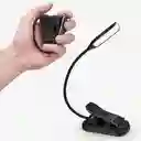 Glocusent Luz de Lectura Con Mini Clip Negro