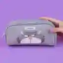 Cosmetiquera Grande Disney Cat Colección Lucifer Gris Miniso