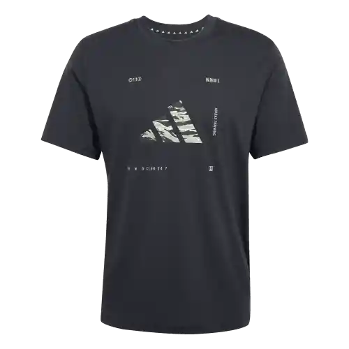 Adidas Camiseta Logo Manga Corta Entrenamiento Hombre Negro T S