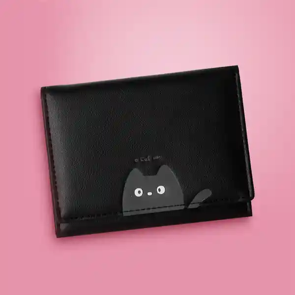 Cartera Trifold Negro Miniso