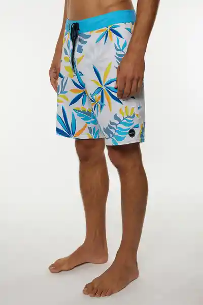 ONeill Short de Baño Hyperfreak Late Drop Am Blanco Talla 32