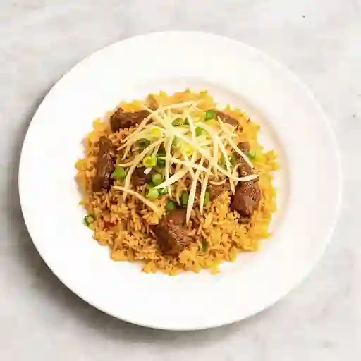 Arroz Frito con Carne de Res