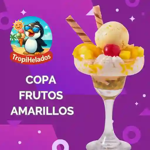 Copa frutos amarillos