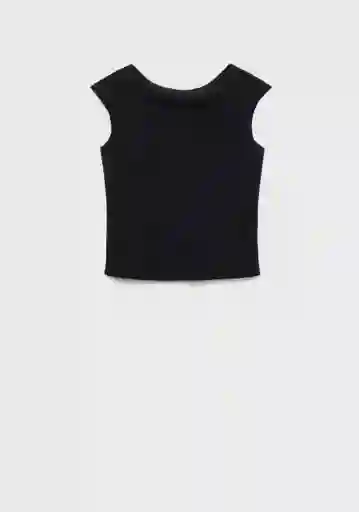 Top Backless Negro Talla XS Mujer Mango