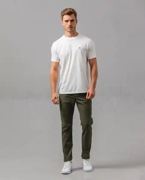 Pantalón Hombre Verde 34 160F101_VER190414 Rifle