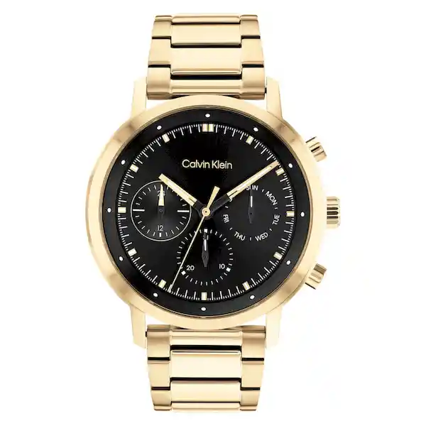 Reloj Gauge Para Hombre Color Dorado 25200065 Calvin Klein