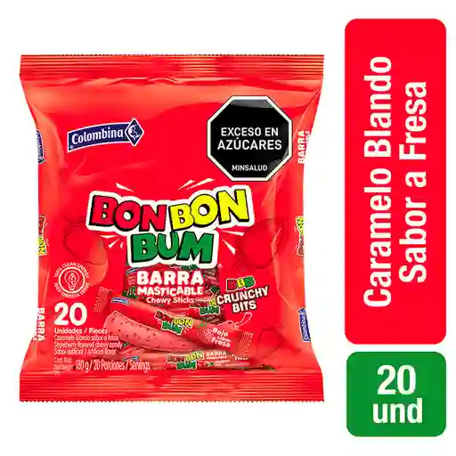 Colombia Barra Crunchy Rojo Bon Bon Bum
