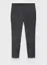 Pantalón Milan Gris Talla 44 Hombre Mango