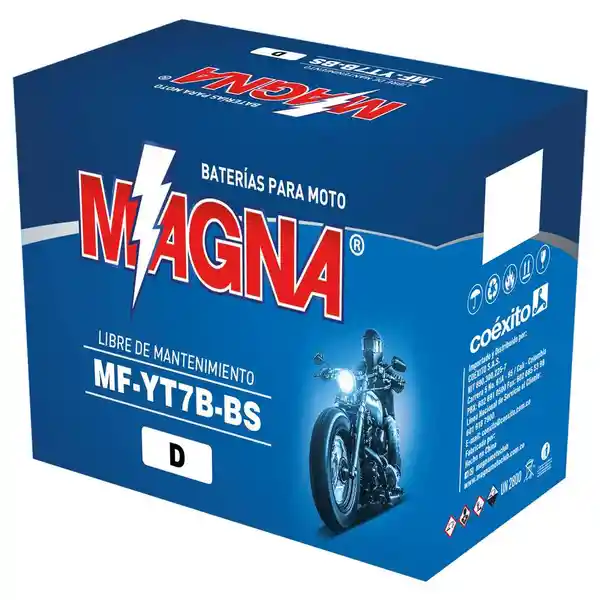 Magna Batería Moto AGM 12V 6AH MF-YT7B-BS