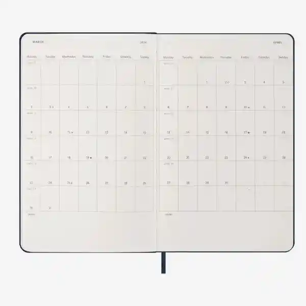 Moleskine Agenda Semanal Azul Grande Hc 2026