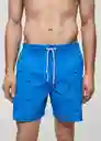 Short Bañador Pez Celeste Talla M Hombre Mango