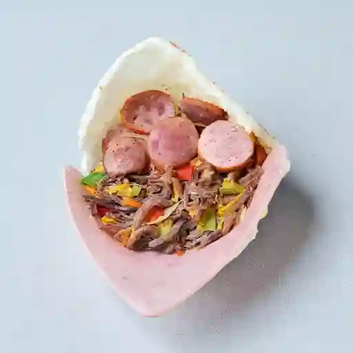 Arepa Carne Suiza