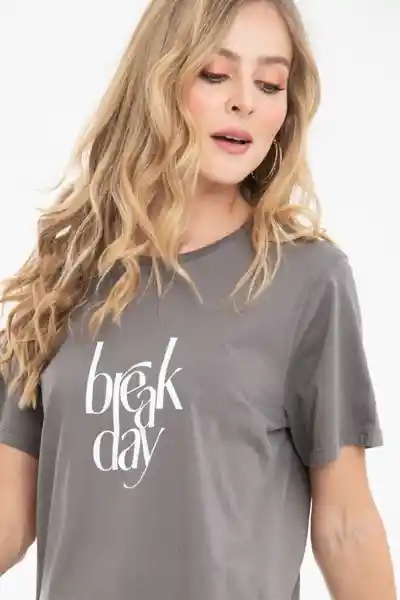 Ragged Camiseta Break Day Color Café Taupe Talla L