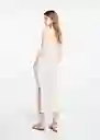 Vestido Abril 2 Off White Talla 20 Niñas Mango