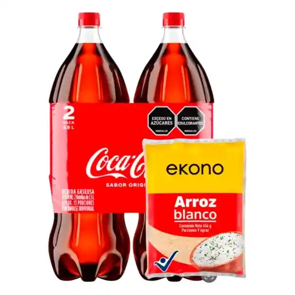 Coca-Cola Bebida Gaseosa Original Arroz Blanco