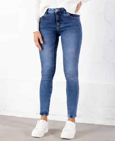 jean skinny anna indigo medio talla 12 mujer Naf-Naf