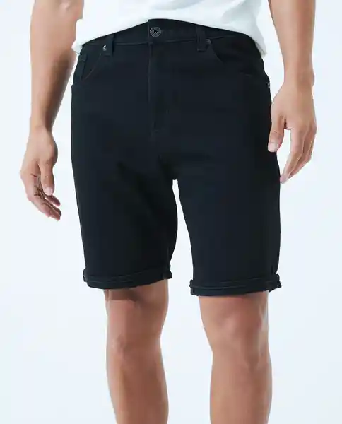 Bermuda Hombre Negro Talla 36 550D001 Americanino