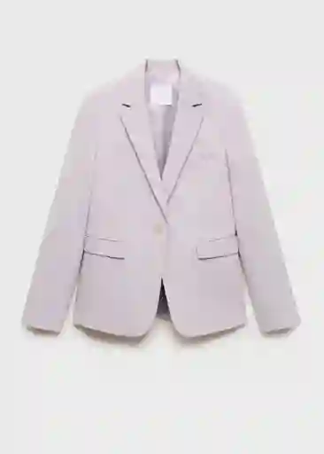 Blazer Americana Boreal Malva Talla 36 Mujer Mango