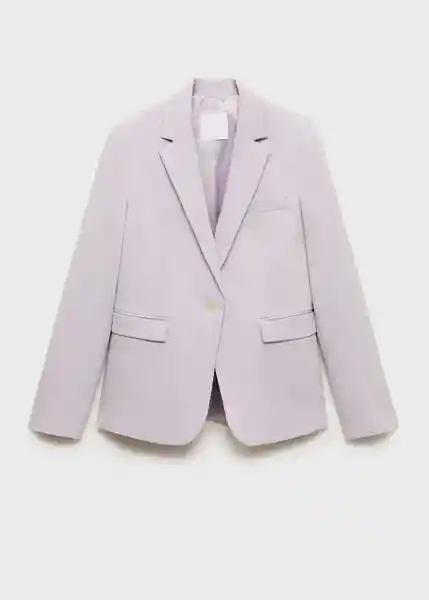 Blazer Americana Boreal Malva Talla 36 Mujer Mango