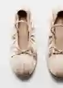 Zapatos Andrea Beige Talla 35 Mujer Mango