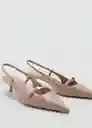 Zapatos Blesa Taupe Talla 42 Mujer Mango