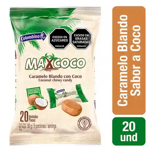 Max Coco Caramelo Blando con Coco