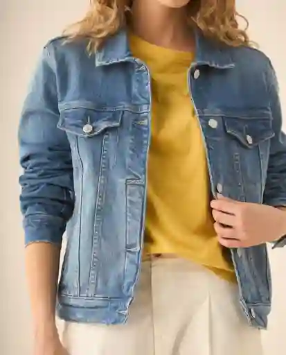Chaqueta Azul Azulado Medio Talla L 123G003 Esprit