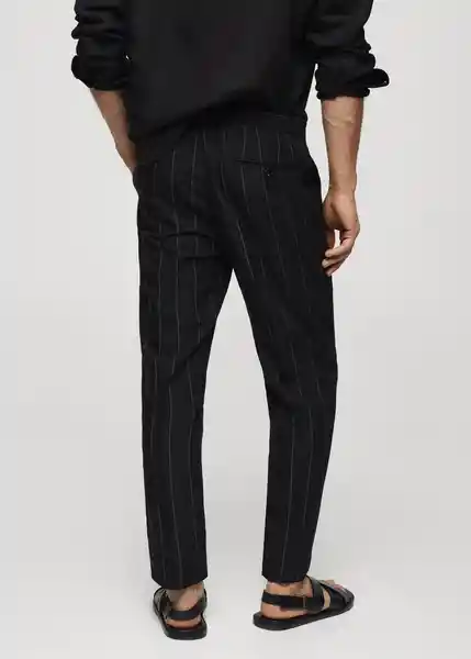 Pantalón Tunis Negro Talla 42 Hombre Mango