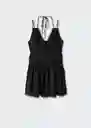 Vestido Trimy Negro Talla XL Mujer Mango