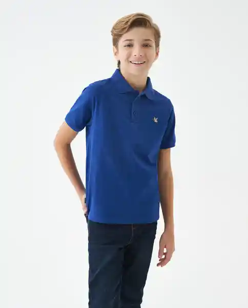 Camiseta Basic Niño Color Azul Sodalita Ultraoscuro 14 Chevignon