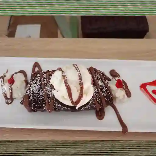 Brownie Con Helado