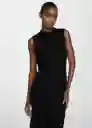 Vestido Gracy Negro Talla XL Mujer Mango