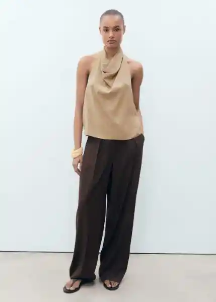 Top Ten Beige Talla S Mujer Mango