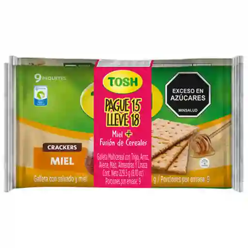 Tosh Galleta Fusión y Miel 229.5 g