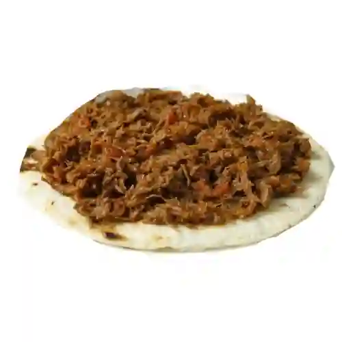 Arepa con Carne Desmechada