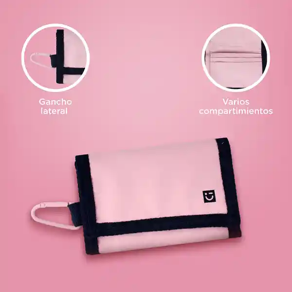 Cartera de Tela Con Mosquetón Serie Rosa Miniso