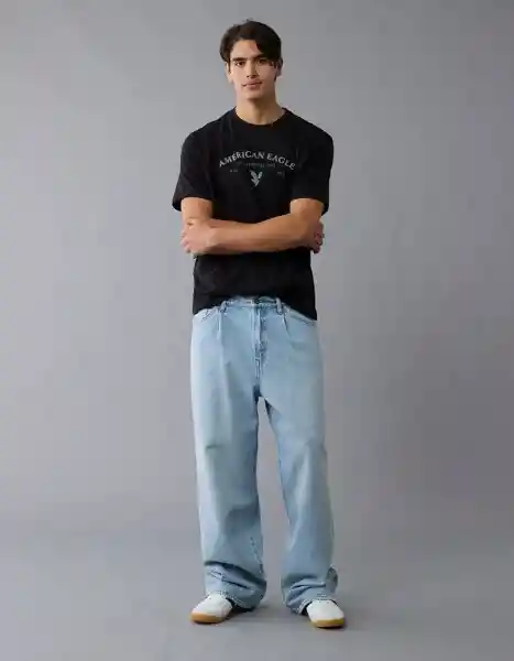 Camiseta Hombre Negro Talla XXL 4819067 American Eagle