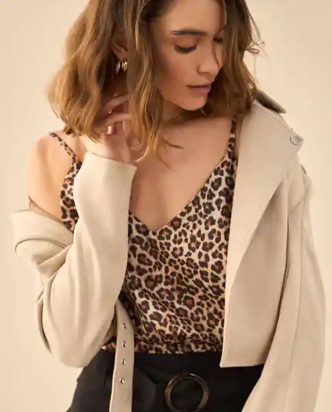 Camisa Machiatto Café Claro Talla M 612G030 Esprit