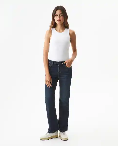 Jean High Cosmo Oscuro Azul Francés Medio Talla 4 Chevignon