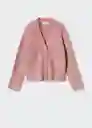 Cardigan Souffle3 Rosa Pastel Talla 12 Niñas Mango