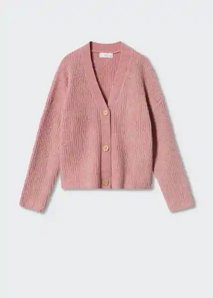 Cardigan Souffle3 Rosa Pastel Talla 12 Niñas Mango